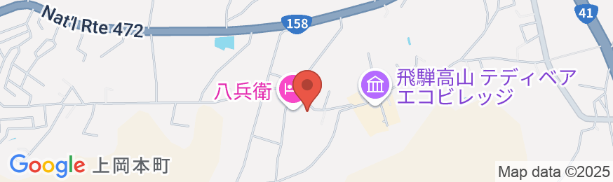 お宿 八兵衛の地図