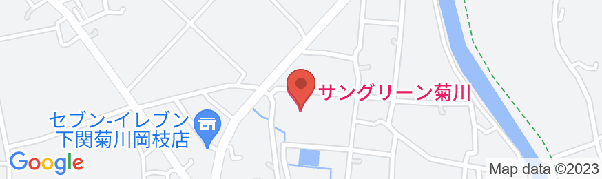下関市営宿舎サングリーン菊川の地図