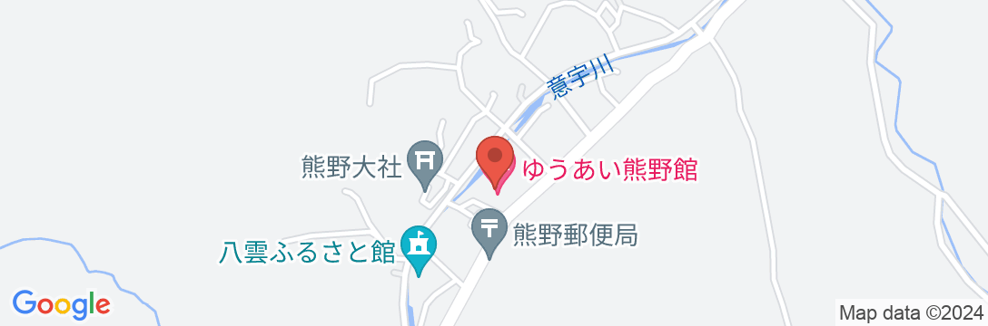 八雲温泉ゆうあい熊野館の地図