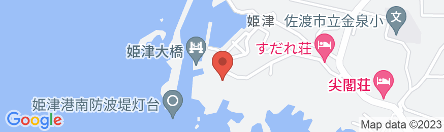 佐渡ベルメールユースホステル <佐渡島>の地図