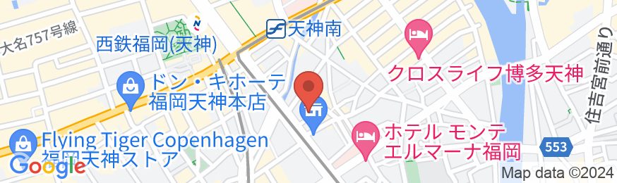 CANDEO HOTELS(カンデオホテルズ)福岡天神の地図