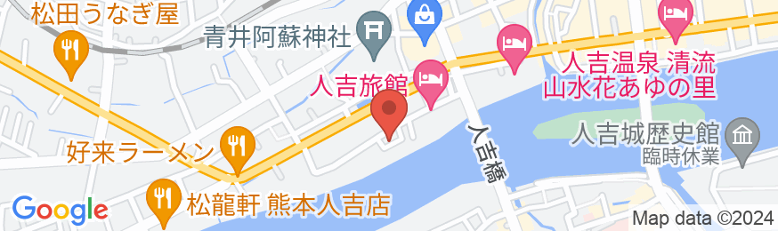 人吉温泉 人吉旅館の地図