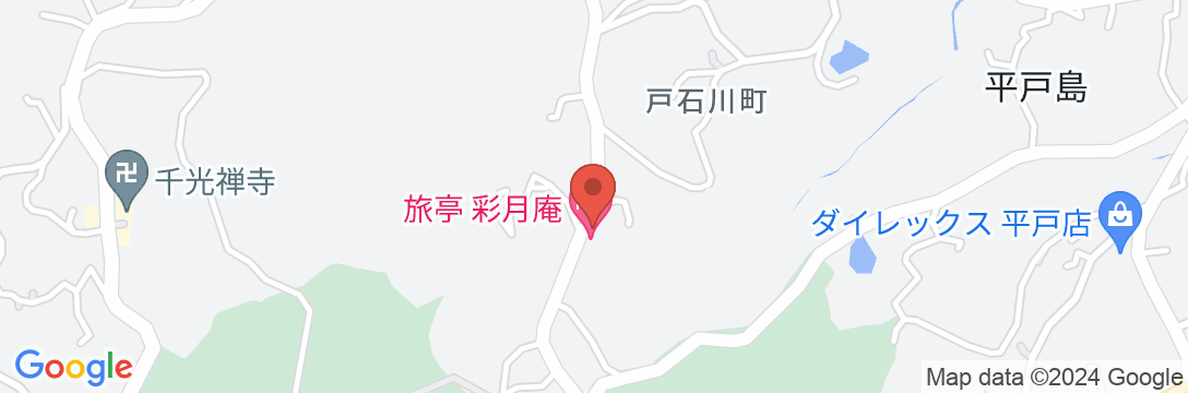 旅亭 彩月庵の地図