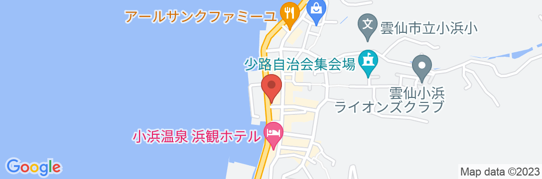 小浜温泉 湯宿 蒸気家の地図