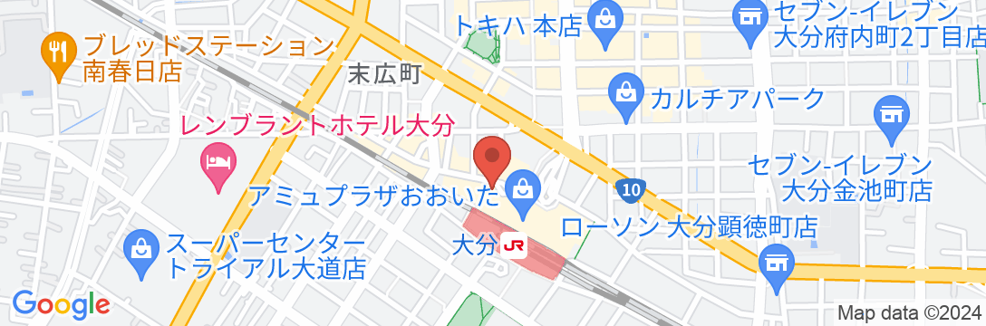 JR九州ホテルブラッサム大分の地図