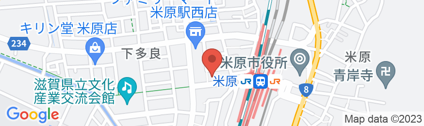 東横INN米原駅新幹線西口の地図