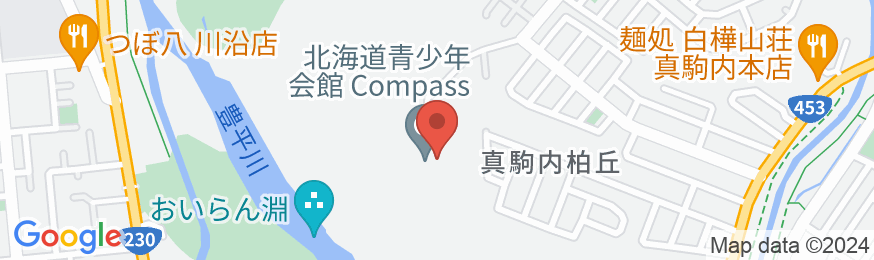 北海道青少年会館コンパスの地図