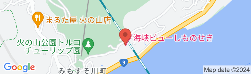下関市営国民宿舎 海峡ビューしものせきの地図