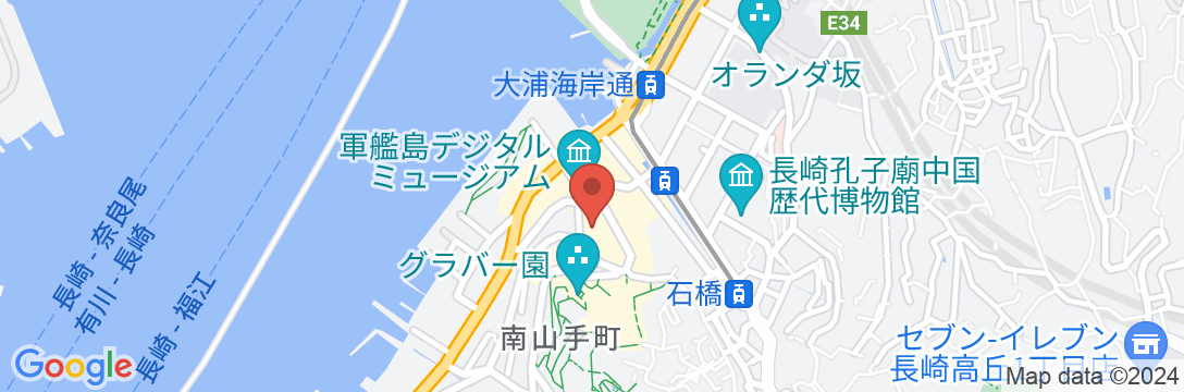 セトレ グラバーズハウス長崎の地図