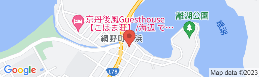 八丁浜小浜温泉 料理民宿 いながきの地図
