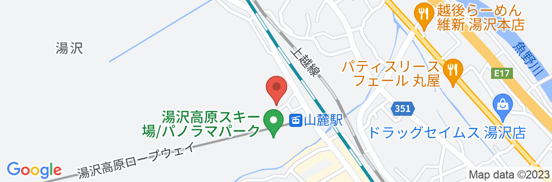 越後湯沢温泉 ホテルクライムの地図