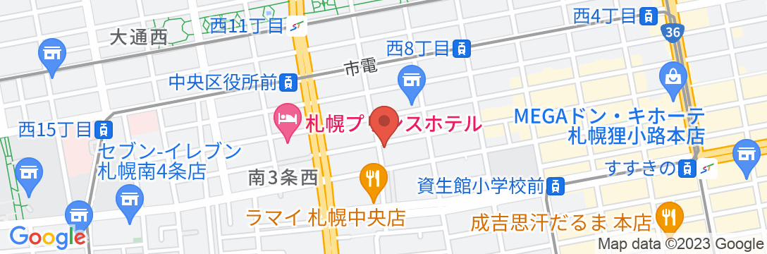 ホテルテトラスピリット札幌の地図