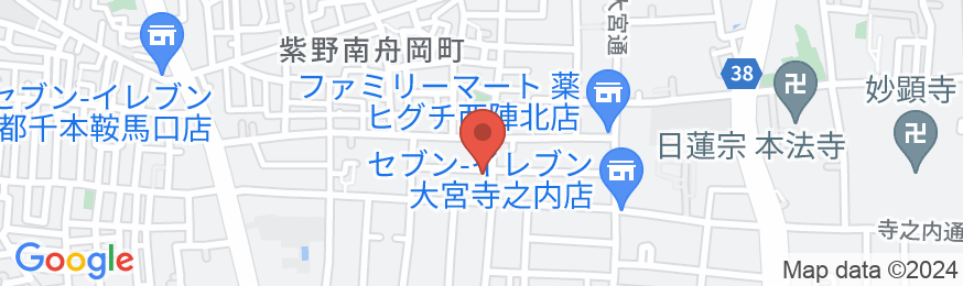 古都の別荘 京町屋 西陣の地図