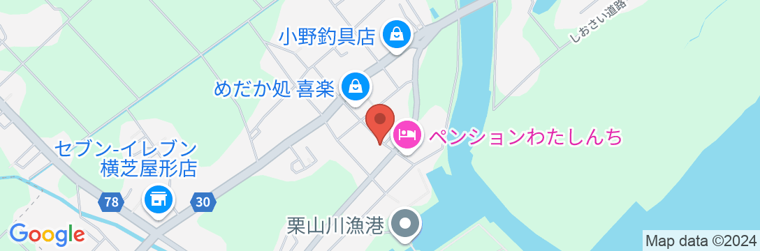 ペンションわたしんちの地図