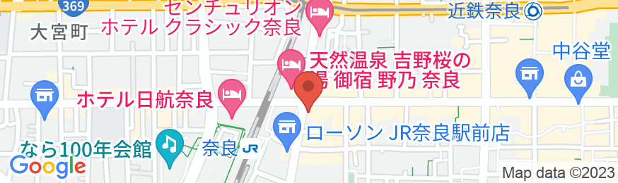 スーパーホテルJR奈良駅前・三条通りの地図