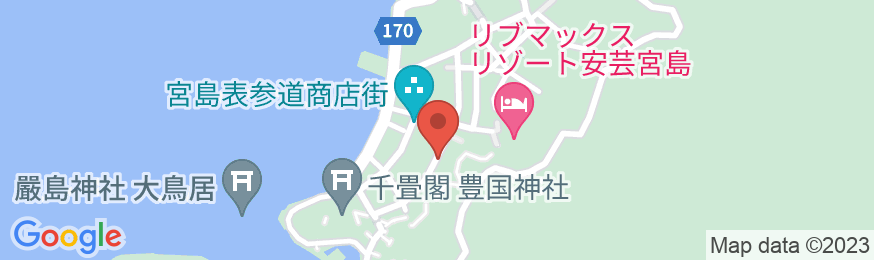 宮島ホテルニュー寿の地図