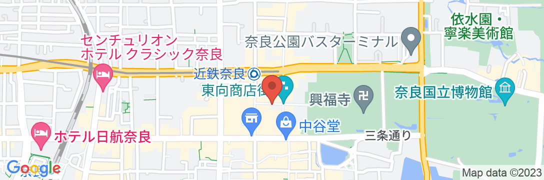 奈良ゲストハウス3Fの地図