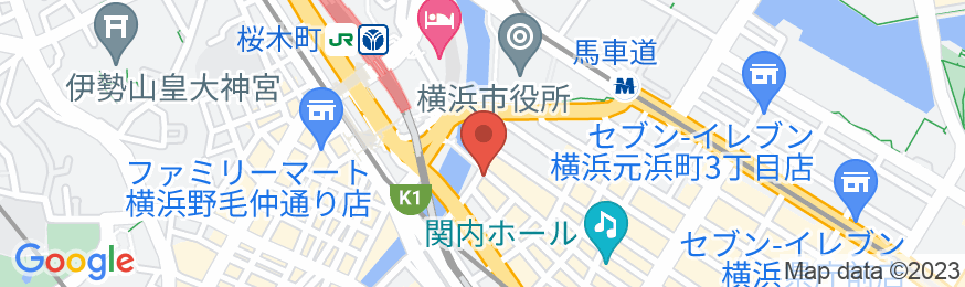 ホテル エディット 横濱の地図