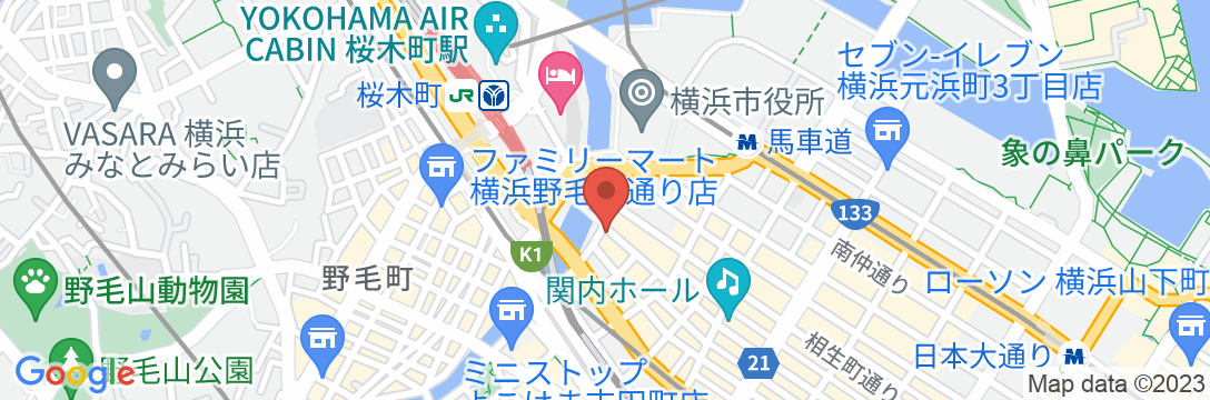 ホテル エディット 横濱の地図