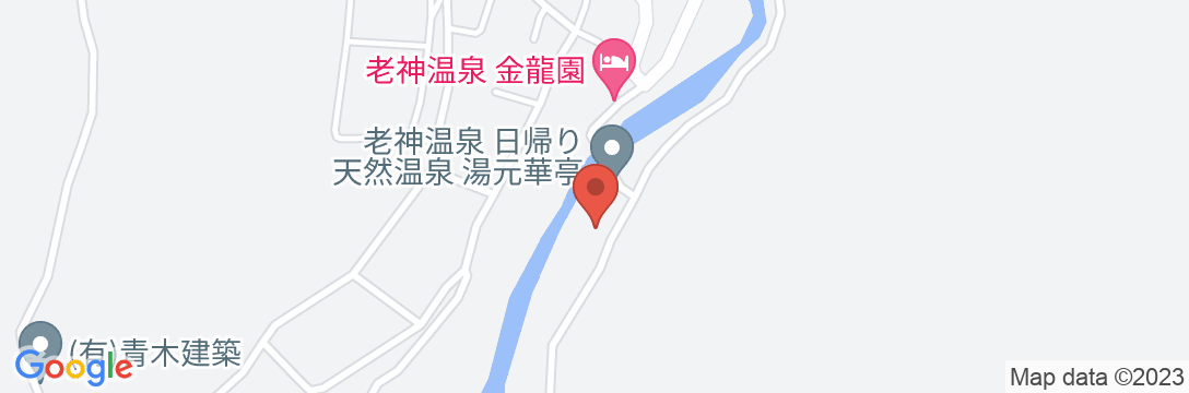 老神温泉 穴原湯 東秀館の地図