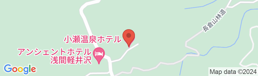小瀬温泉ホテルの地図