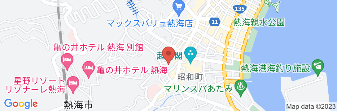 熱海温泉 昭和倶楽部の地図