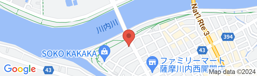 HOTEL 鶴 川内の地図