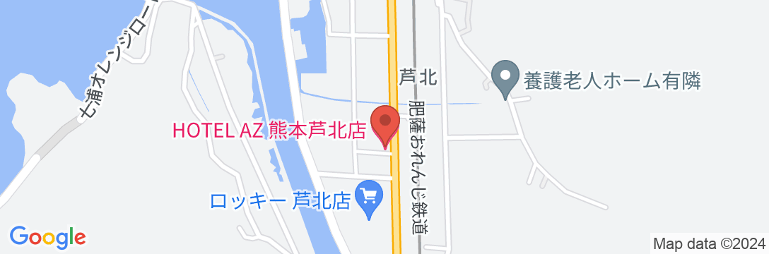 HOTEL AZ 熊本芦北店の地図