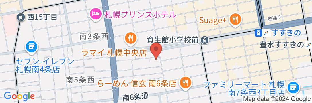 THE STAY SAPPOROの地図