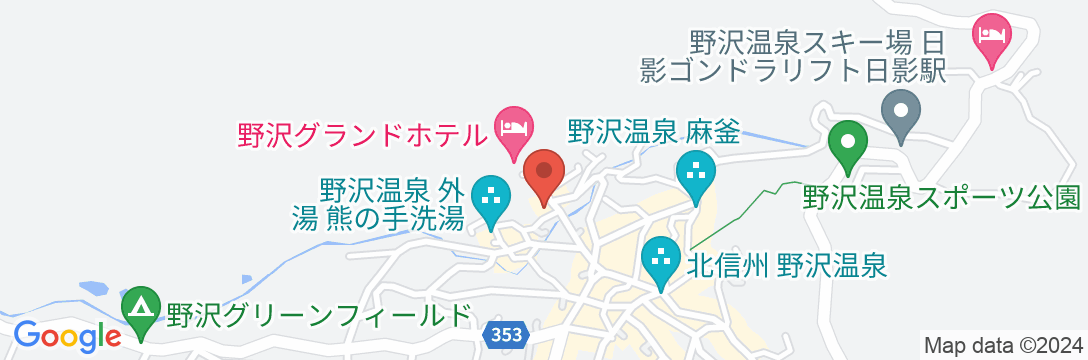 野沢ビューホテル嶋田屋の地図