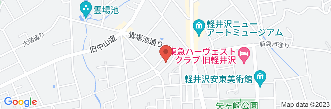 軽井沢ペンション 佐藤のぬくもりの地図