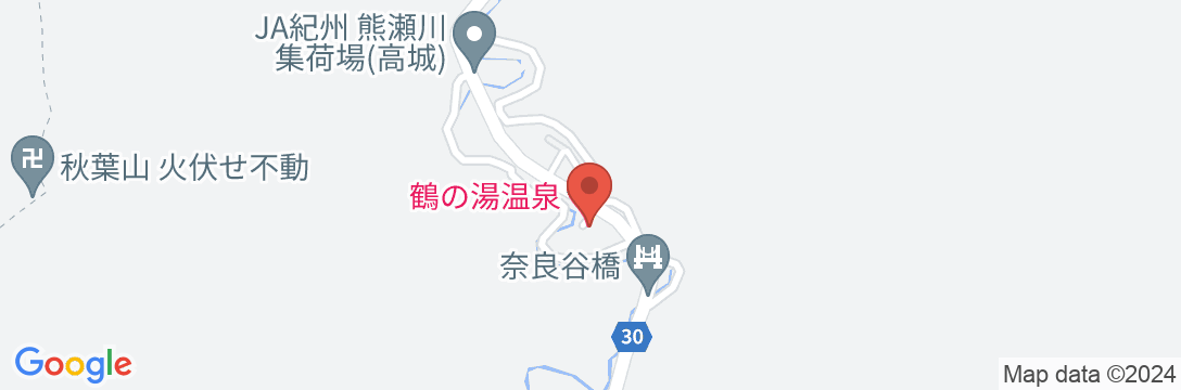 鶴の湯温泉の地図