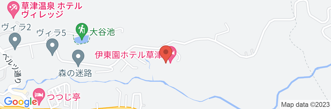伊東園ホテル草津の地図