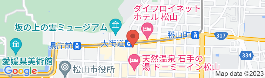 CANDEO HOTELS(カンデオホテルズ)松山大街道の地図