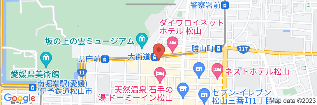 CANDEO HOTELS(カンデオホテルズ)松山大街道の地図