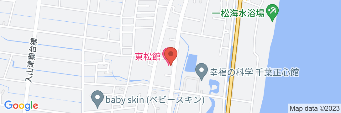 東松館の地図