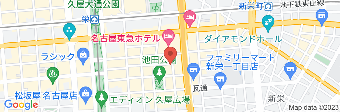 名古屋トラベラーズホステルの地図