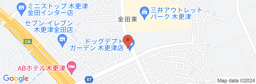 ファミリーロッジ旅籠屋・木更津金田店の地図