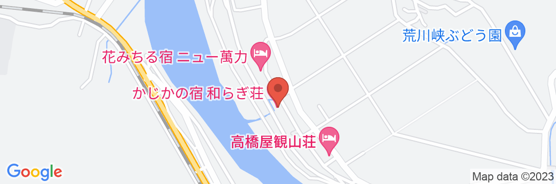 高瀬温泉 かじかの宿 和らぎ荘の地図