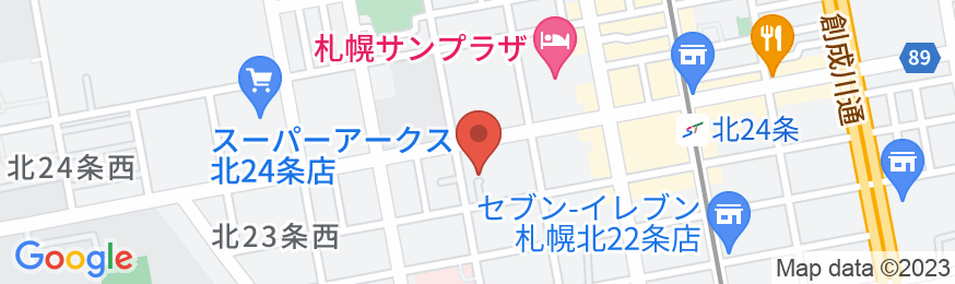Erry＇s Guesthouse Sapporo(旧:ホッカイドウ サン ゲストハウス)の地図