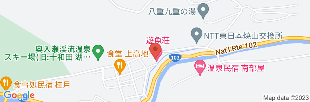 遊魚荘の地図