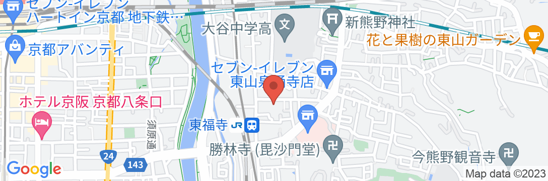 京都東山 くるみの地図