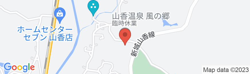 山香温泉 風の郷の地図