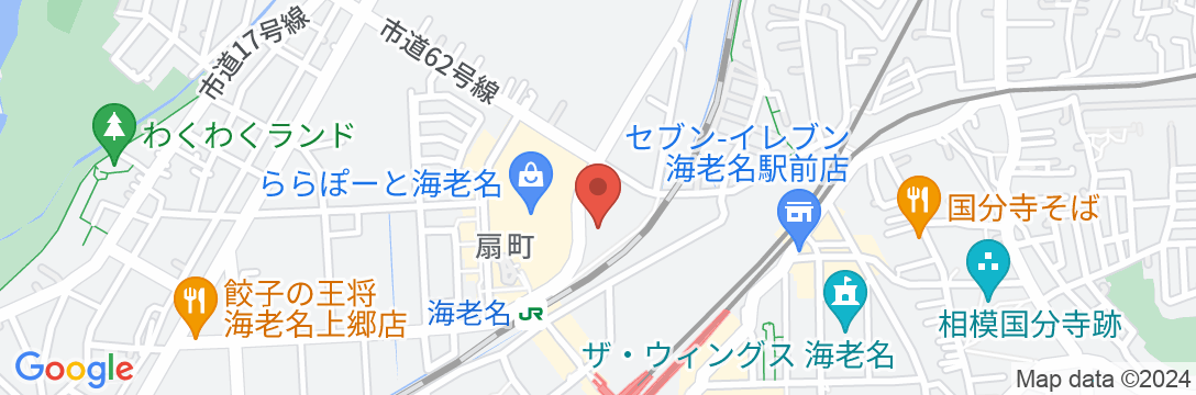 ホテルルートイン海老名駅前の地図