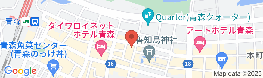 アパホテル〈青森駅県庁通〉の地図