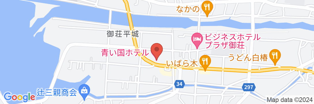 宇和海国立公園 青い国ホテルの地図