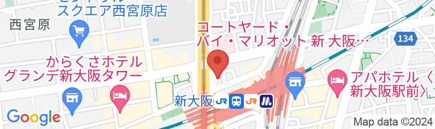 コートヤード・バイ・マリオット新大阪ステーションの地図