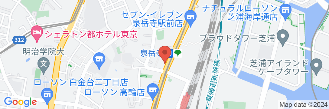 アパホテル〈品川 泉岳寺駅前〉の地図