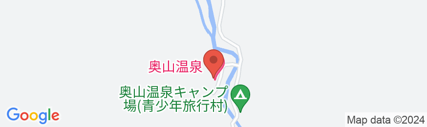 奥山温泉の地図