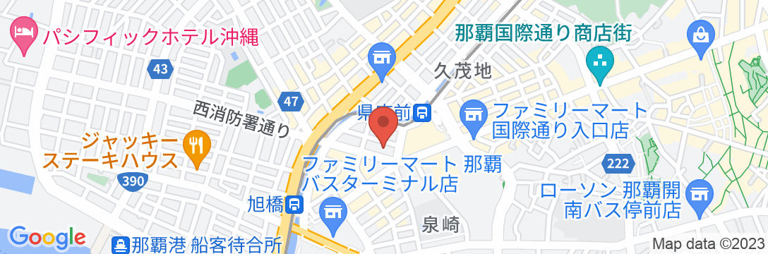 アルモントホテル那覇県庁前の地図